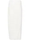 Rotate Birger Christensen Floral-lace Mesh Maxi Skirt In White
