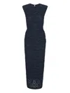 Rotate Birger Christensen Floral-lace Midi Dress In Black