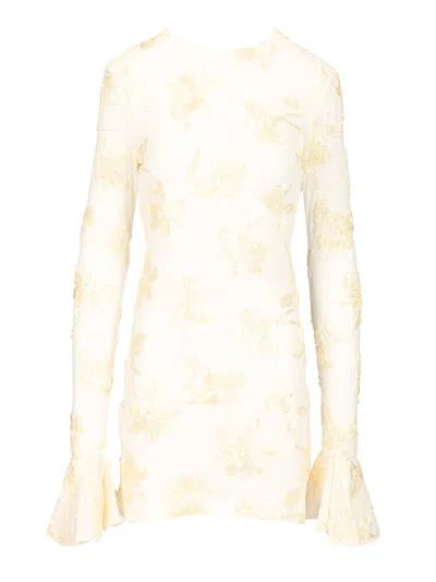 Rotate Birger Christensen Floral Mesh Mini Dress