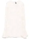 Rotate Birger Christensen Floral-mesh Mini Dress In Pink