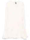 Rotate Birger Christensen Blush Pink Dress With Sheer Sleeves And Flared Cuffs In Pink
