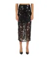 Rotate Birger Christensen Rotate Birgerchristensen Midi Skirt In Black