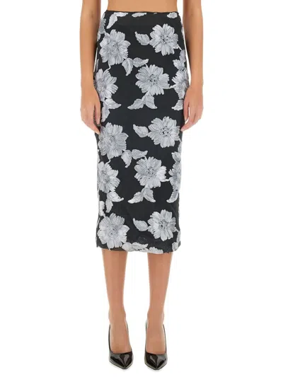 ROTATE BIRGER CHRISTENSEN ROTATE BIRGER CHRISTENSEN FLORAL PENCIL SKIRT