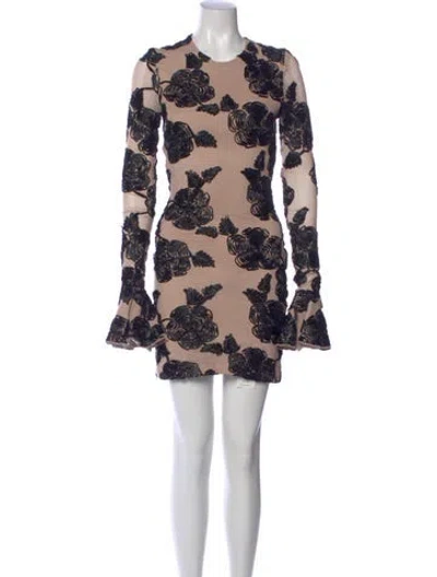 Pre-owned Rotate Birger Christensen Floral Print Mini Dress In Multi