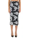 Rotate Birger Christensen Multicolor Skirt With All-over Floral Motif