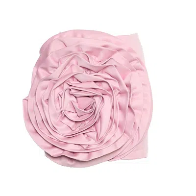 Rotate Birger Christensen Floral Print Satin Mini Dress With Side Zipper In Pink