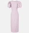 Rotate Birger Christensen Rotate Birgerchristensen Jacquard Midi Dress In Purple