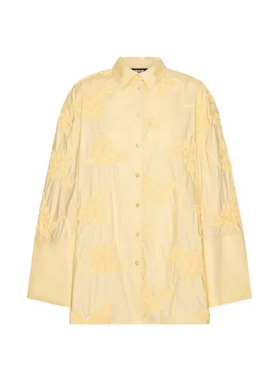 Rotate Birger Christensen Rotate Mini Chic Top With Italian Straw Texture In Multi