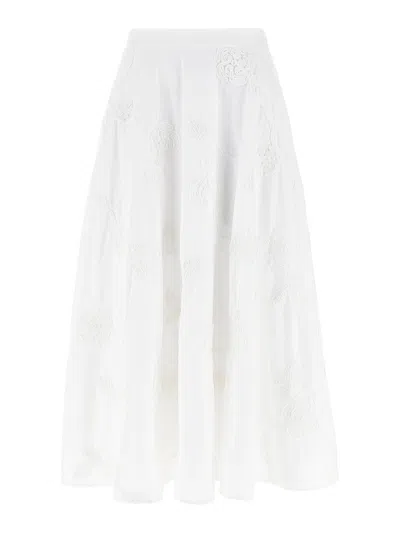 ROTATE BIRGER CHRISTENSEN FALDA LARGA - BLANCO