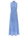 ROTATE BIRGER CHRISTENSEN FLOWER MESH MAXI DRESSES LIGHT BLUE