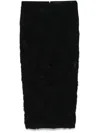 Rotate Birger Christensen Midirock Aus Mesh Mit Blumenmuster In Schwarz