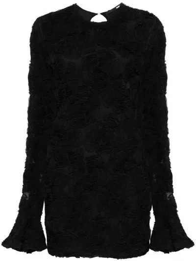 Rotate Birger Christensen Flower Mesh Mini Dress