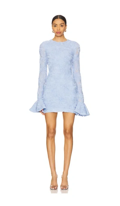 ROTATE BIRGER CHRISTENSEN FLOWER MESH MINI DRESS