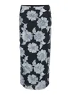 Rotate Birger Christensen Multicolor Skirt With All-over Floral Motif In Multicolor