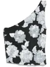 Rotate Birger Christensen Flower Mesh Top In Black