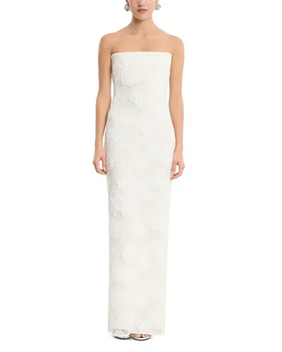 Rotate Birger Christensen Flower Mesh Tube Dress In Multi