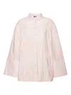 Rotate Birger Christensen Flower Oversized Shirt In Pink