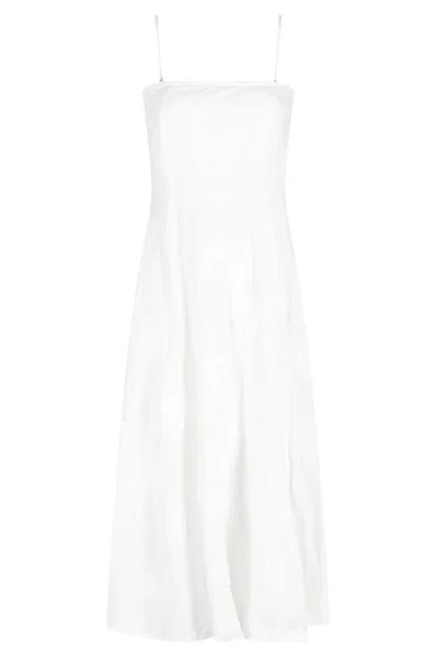 Rotate Birger Christensen Flower Strapless Dress In White