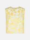 Rotate Birger Christensen 'flower' Yellow Polyester Tank Top In Yellow