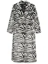 Rotate Birger Christensen Fluffy Clasp Coat In Black