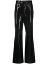 Rotate Birger Christensen High-waisted Sequinned Flared Trousers In Schwarz