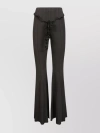 Rotate Birger Christensen Rotate Flared Pants With Ruffled Front Detail