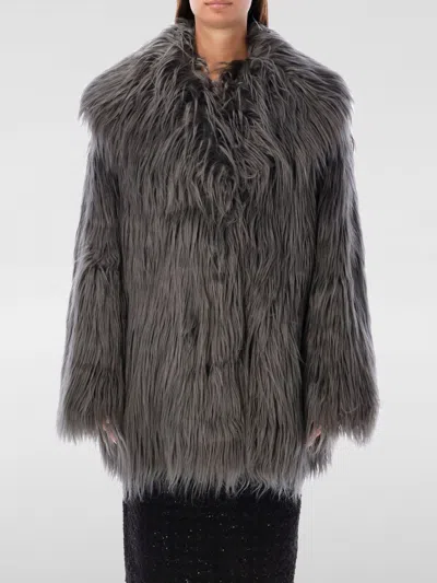 ROTATE BIRGER CHRISTENSEN FUR COATS ROTATE WOMAN COLOR GREY,G29011020