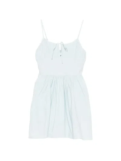 Rotate Birger Christensen Gathered Tie-front Top In Multi