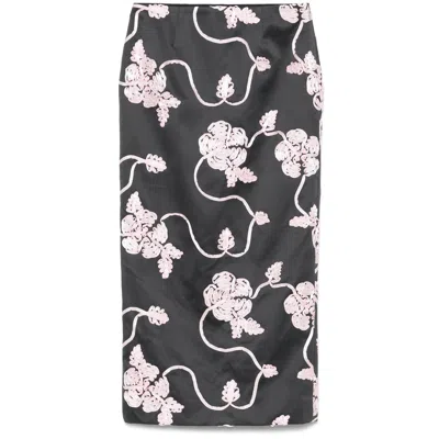ROTATE BIRGER CHRISTENSEN GRAY  PINK SKIRTS