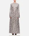 Rotate Birger Christensen Sequin Chiffon Maxi Dress In Grey