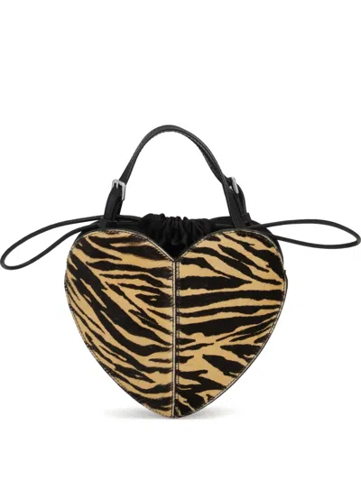 Rotate Birger Christensen Heart Leather Tote Bag In Multi