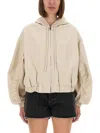 Rotate Birger Christensen Rotate Birgerchristensen Powder Organic Cotton Jackets In Neutral