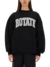 Rotate Birger Christensen Rotate Birgerchristensen Sweatshirt With Logo In Black