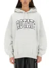 Rotate Birger Christensen 'oversized Sweatshirt With In Grey