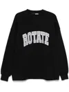 Rotate Birger Christensen Rotate Birgerchristensen Long Sleeve T-shirt In Black