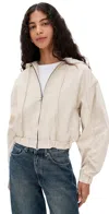 Rotate Birger Christensen Heavy Woven Jacket Oatmeal In Neutral