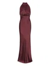 Rotate Birger Christensen Rotate Birgerchristensen Sleeveless Silk Dress In Burgundy