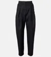 Rotate Birger Christensen High-rise Tapered Pants In Black