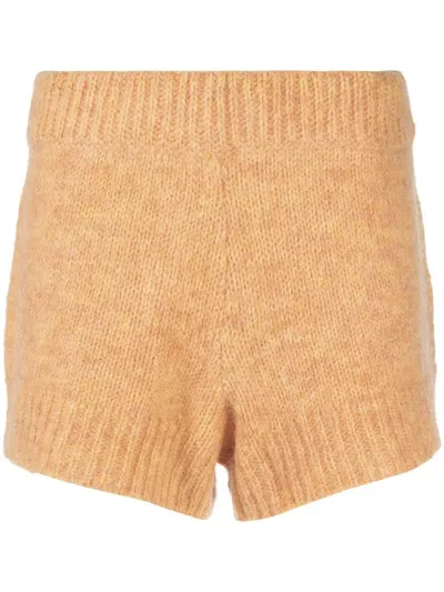 ROTATE BIRGER CHRISTENSEN HIGH-WAIST KNIT SHORTS