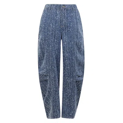 Rotate Birger Christensen High-waisted Balloon Jeans In Blue