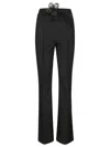 Rotate Birger Christensen Rotate Elegant Pink Recycled Polyester Women's Trousers Women In Black