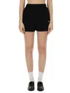 Rotate Birger Christensen Logo-embroidered Track Shorts In Black