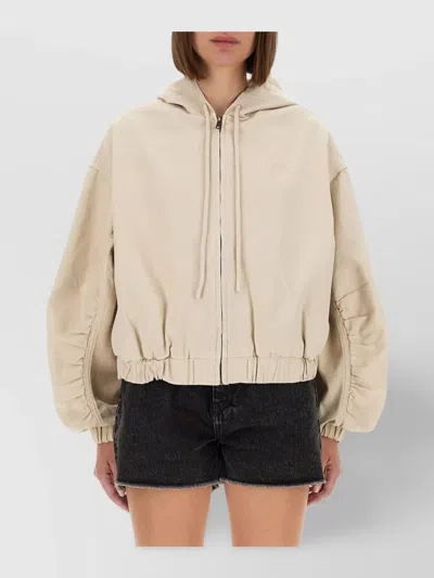 ROTATE BIRGER CHRISTENSEN HOODED DRAWSTRING JACKET ELASTICATED HEM