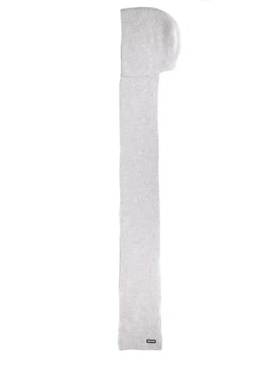 Rotate Birger Christensen Hooded Scarf In Gray