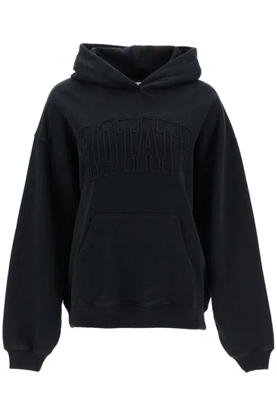 Rotate Birger Christensen Hooded Sweatshirt With In Black