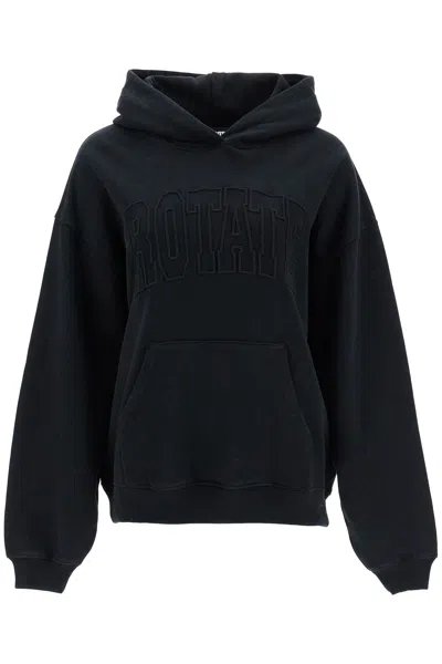 ROTATE BIRGER CHRISTENSEN HOODED SWEATSHIRT WITH