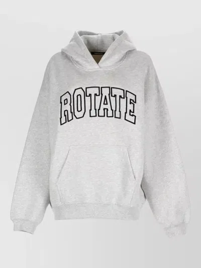 Rotate Birger Christensen Hoodie Logo Detail Front Pocket