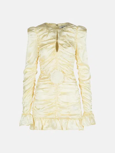 Rotate Birger Christensen Ivory Silk Dress