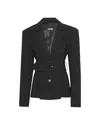 Rotate Birger Christensen Belted-waist Blazer In Animal Print