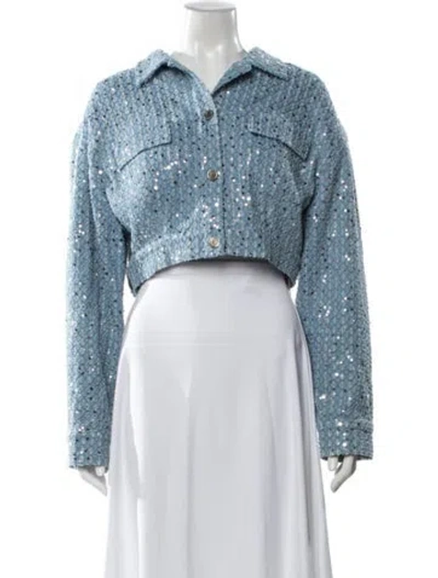 Pre-owned Rotate Birger Christensen Jacket In Blue